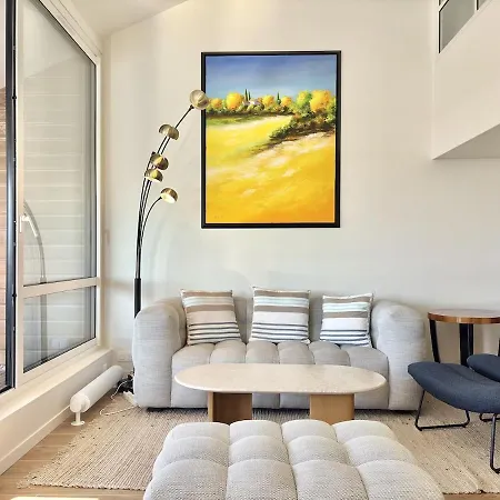 Le Ponant Duplex 3 Bedrooms, 1 Extra, Sea View, Sunset, Parking דירה