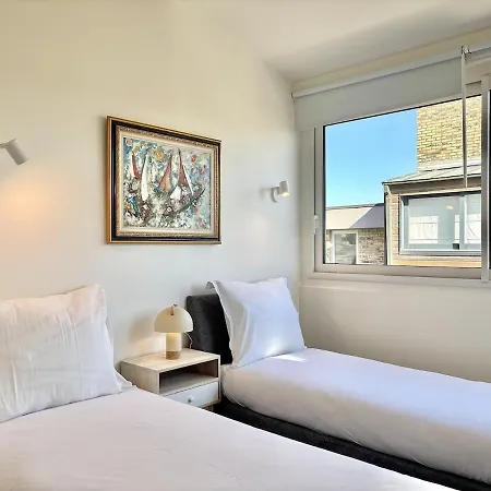 Le Ponant Duplex 3 Bedrooms, 1 Extra, Sea View, Sunset, Parking דירה דוביל